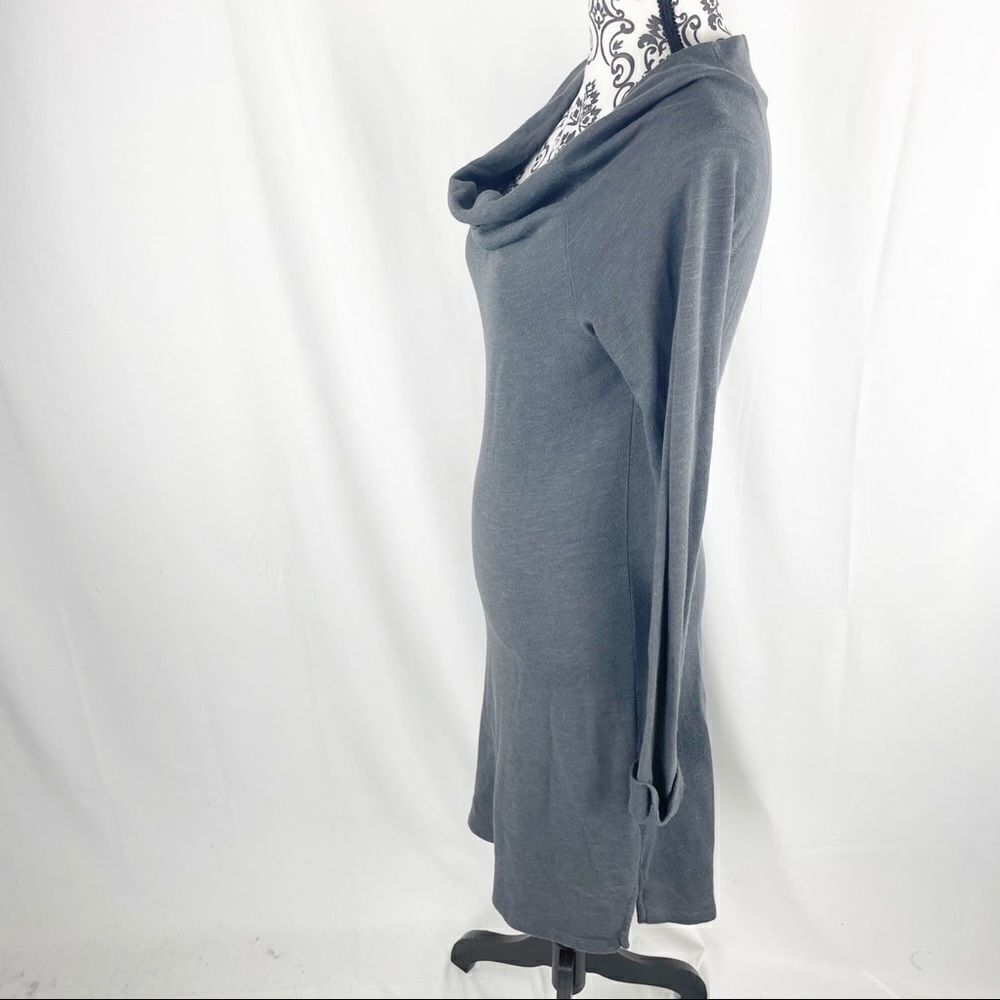 James Perse Cowl Funnel Neck Sweater Dress - Picture 7 of 10